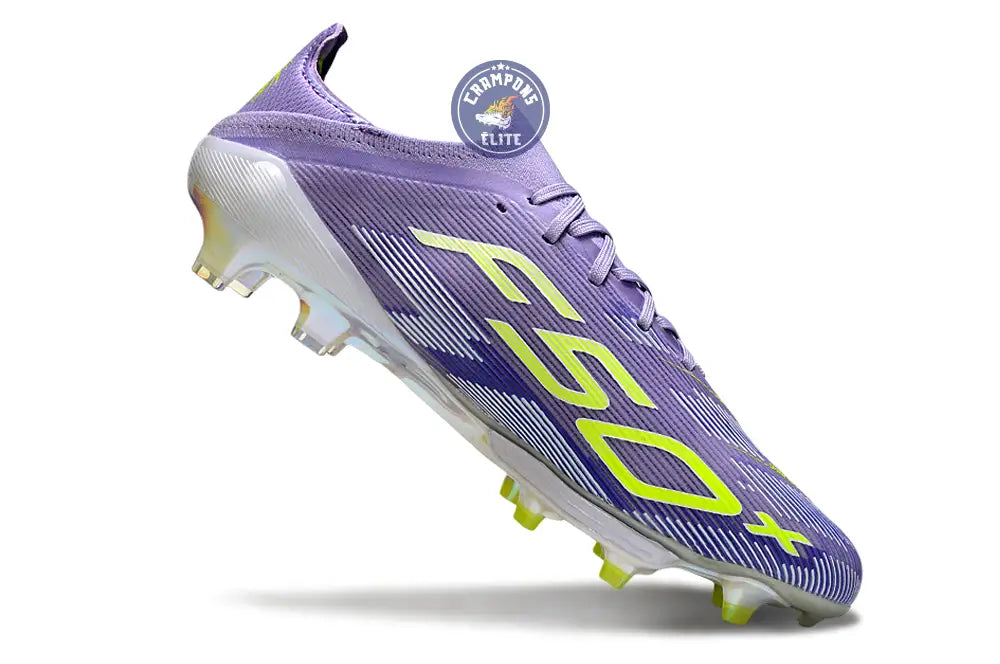 F50+ Lacets FG - Violet/Jaune Fluo/Gris – Image 3