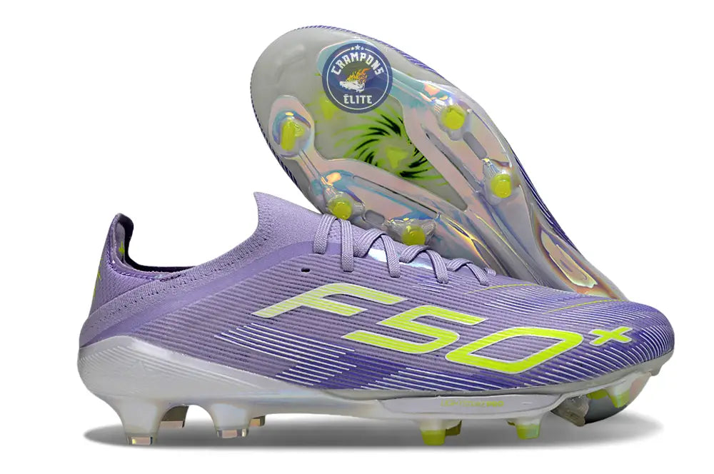 F50+ Lacets FG - Violet/Jaune Fluo/Gris