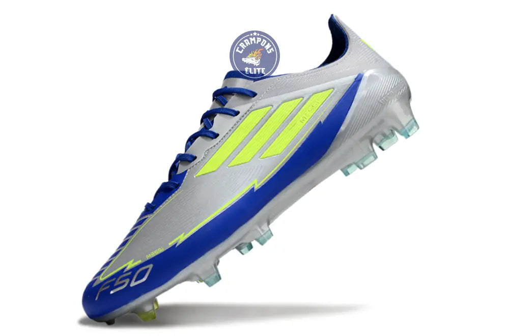 F50 Languette FG - Argenté/Jaune Fluo/Bleu – Image 4