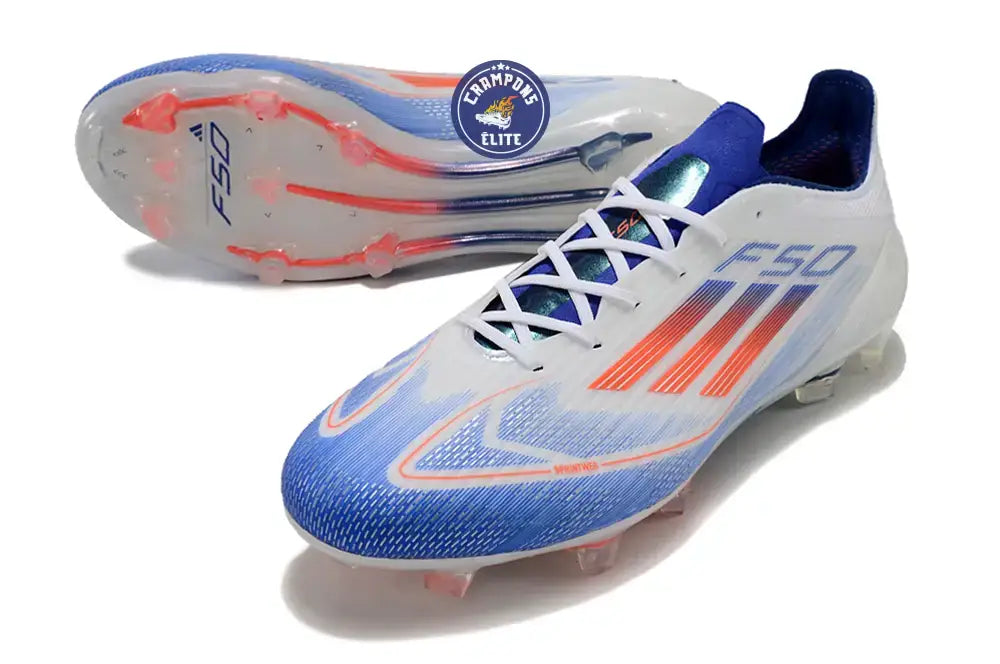 F50 Languette FG - Blanc/Orange/Bleu/Orange – Image 2