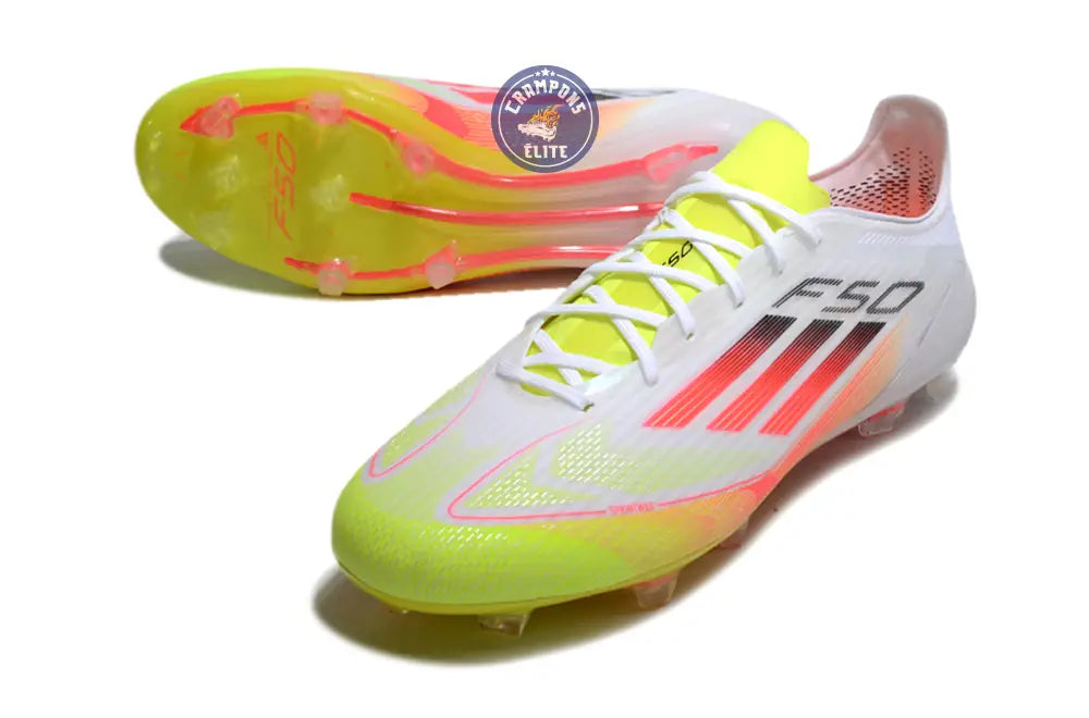 F50 Languette FG - Blanc/Orange/Rose/Jaune Fluo/Noir – Image 2