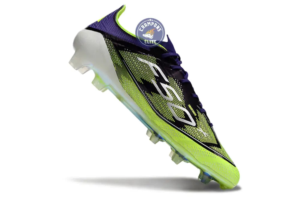 F50 Languette FG - Violet/Jaune Fluo/Blanc – Image 3