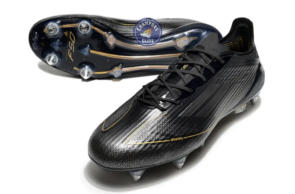 F50 Languette SG Dark Spark - Noir/Argenté/Doré – Image 2