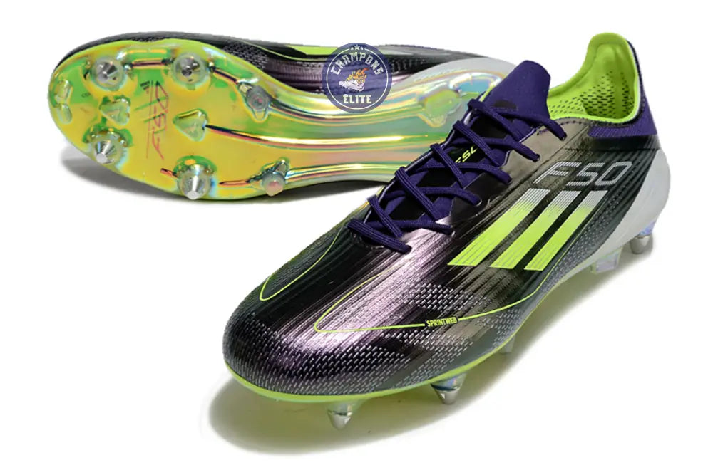 F50 Languette SG Fast Reborn - Violet/Blanc/Vert ÉDITION LIMITÉE – Image 2