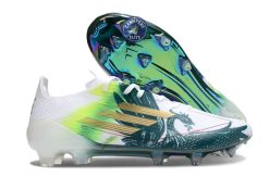 F50 Languette Spécial Mohamed Salah FG - Blanc/Vert/Doré