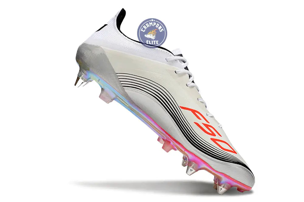 F50 MESSI ELITE SG PRESTIG10 - BLANC/LUCID RED/ARGENTÉ – Image 3