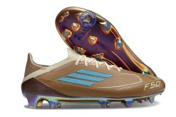 F50 Messi X Bad Bunny Elite Lacets FG - Cardboard/Blanc/Turquoise ÉDIT