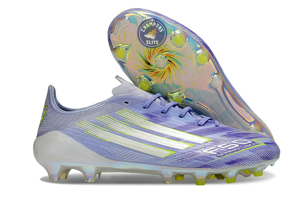 F50 Sparkfusion ELITE Languette FG - Violet/Jaune/Blanc