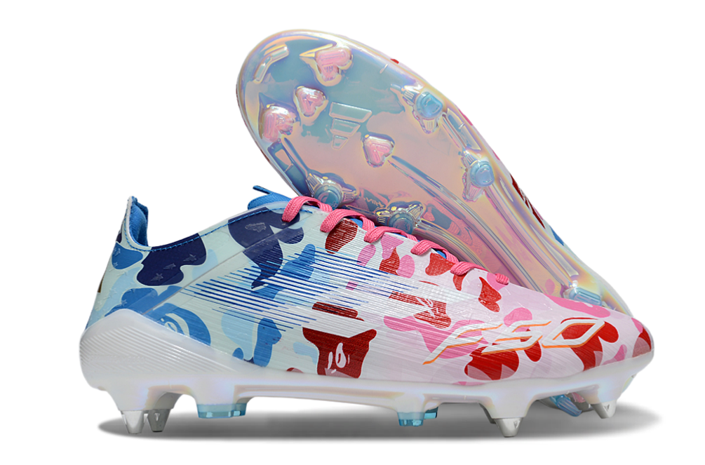 F50 x Bape Languette FG - Rose/Bleu – Image 2
