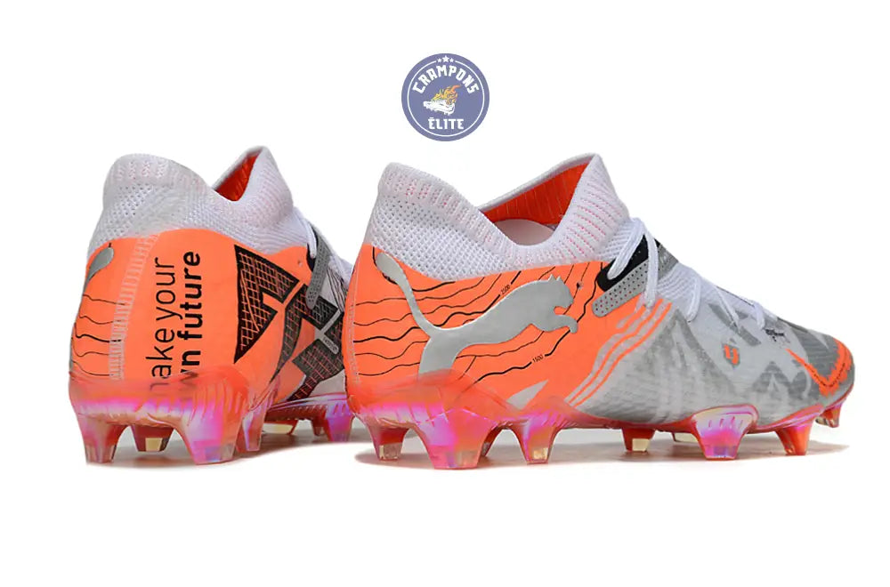 Future 7 Ultimate FG/AG Conquer your Mountain - Blanc/Orange/Argenté É – Image 6