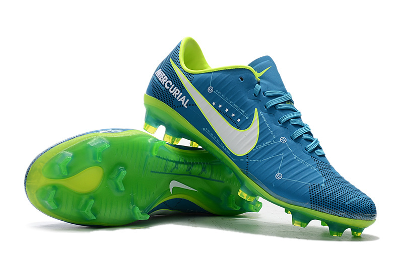 Mercurial Vapor 11 Elite FG Neymar - Bleu/Vert – Image 7