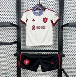 Kits Enfants Liverpool 2025/26 Extérieur