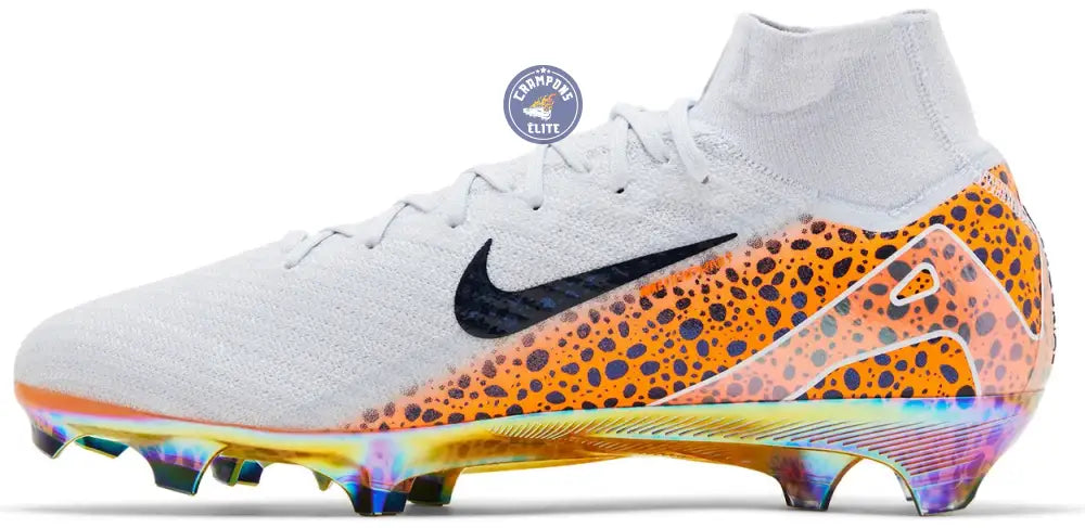 Mercurial Superfly 10 Elite FG Electric Pack Léopard Gris/Orange – Image 3