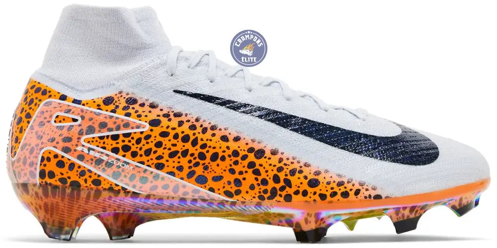 Mercurial Superfly 10 Elite FG Electric Pack Léopard Gris/Orange – Image 2