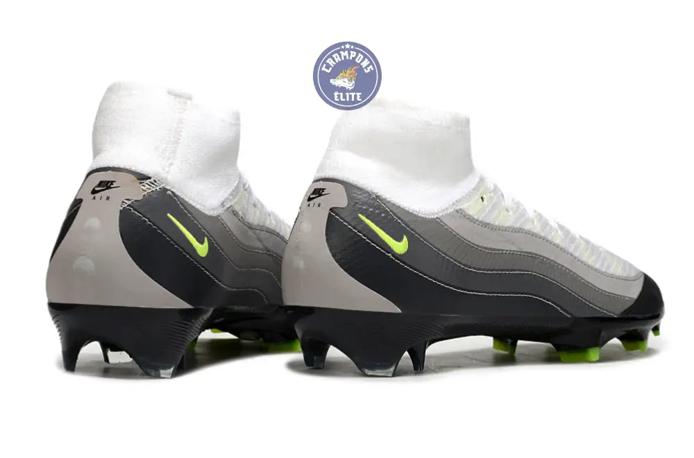 MERCURIAL SUPERFLY 10 X AIR MAX 95 ELITE FG - NOIR/JAUNE/GRIS/LIGHT GR – Image 6