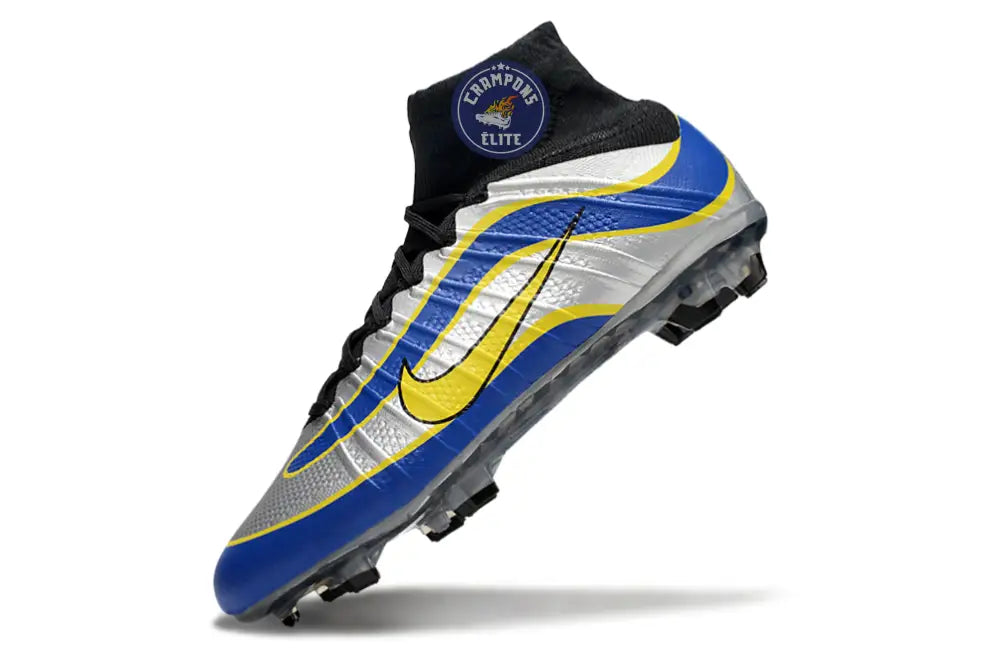 Mercurial Superfly 4 R9 FG - Argenté/Bleu/Jaune/Noir – Image 4