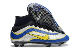 Mercurial Superfly 4 R9 FG - Argenté/Bleu/Jaune/Noir