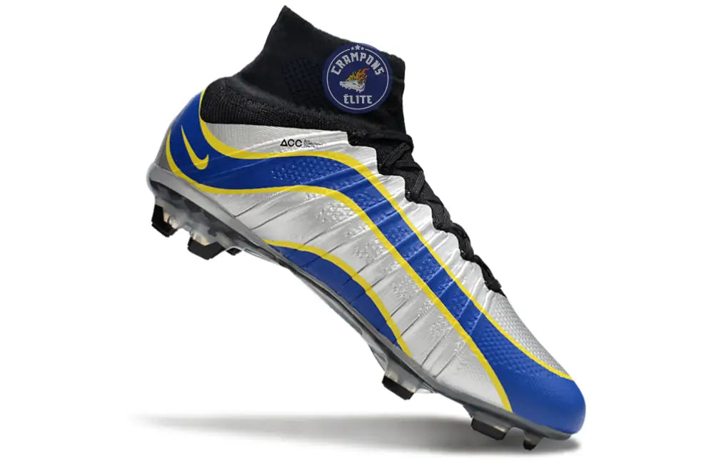 Mercurial Superfly 4 R9 FG - Argenté/Bleu/Jaune/Noir – Image 3