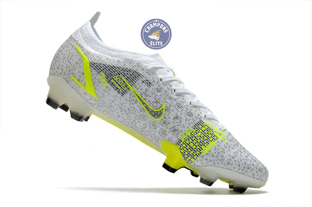 Mercurial Vapor 14 Elite FG 'White Volt' - Blanc/Gris/Jaune Fluo – Image 6