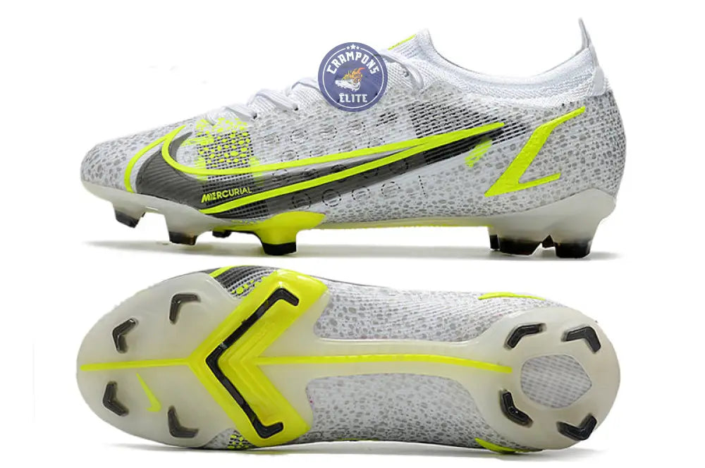 Mercurial Vapor 14 Elite FG 'White Volt' - Blanc/Gris/Jaune Fluo – Image 3