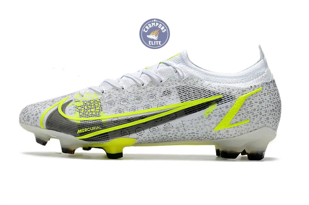Mercurial Vapor 14 Elite FG 'White Volt' - Blanc/Gris/Jaune Fluo – Image 4