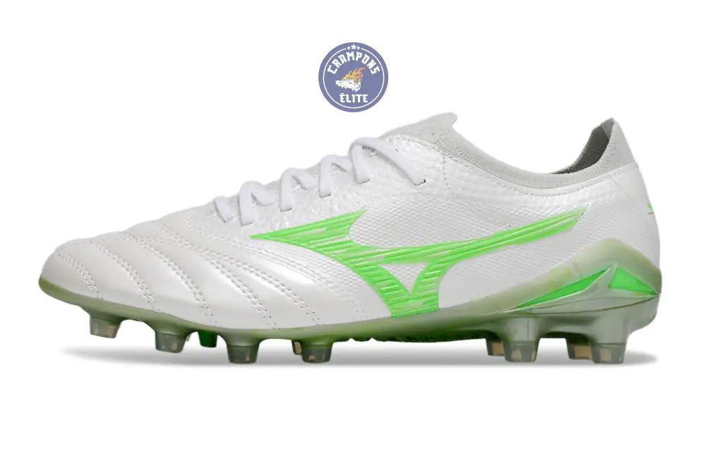 Morelia Neo 4 Beta Elite FG/AG Frontier - Blanc/Vert Néon/Cool Gray – Image 5