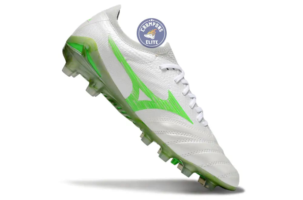 Morelia Neo 4 Beta Elite FG/AG Frontier - Blanc/Vert Néon/Cool Gray – Image 3
