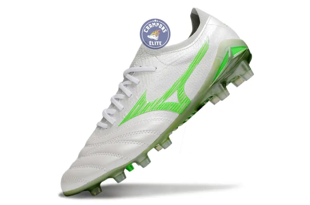 Morelia Neo 4 Beta Elite FG/AG Frontier - Blanc/Vert Néon/Cool Gray – Image 4