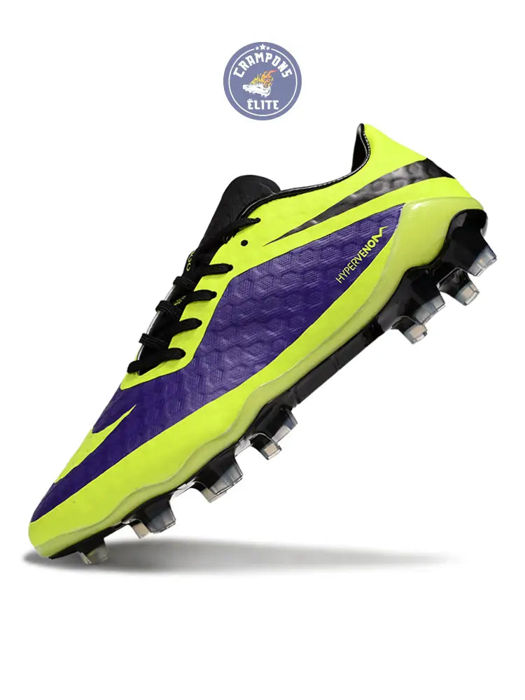 New Hypervenom Phantom 1 FG - Neon/Lilla/Sort – Image 4