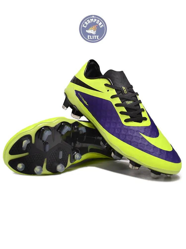 New Hypervenom Phantom 1 FG - Neon/Lilla/Sort – Image 2