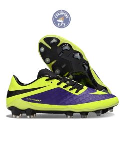 New Hypervenom Phantom 1 FG - Neon/Lilla/Sort