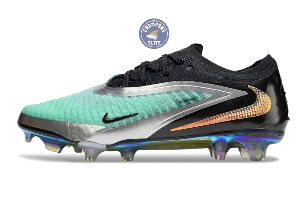 Phantom 6 Elite Low Cut FG - Turquoise/Chrome/Noir ÉDITION LIMITÉE – Image 6