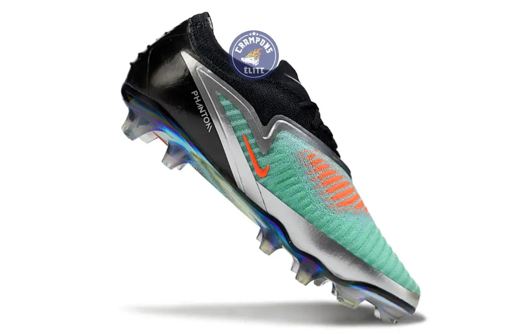 Phantom 6 Elite Low Cut FG - Turquoise/Chrome/Noir ÉDITION LIMITÉE – Image 3