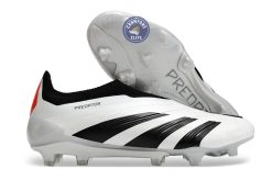 Predator 24 Elite Laceless FG Predstrike - Champagne/Noir/Rouge