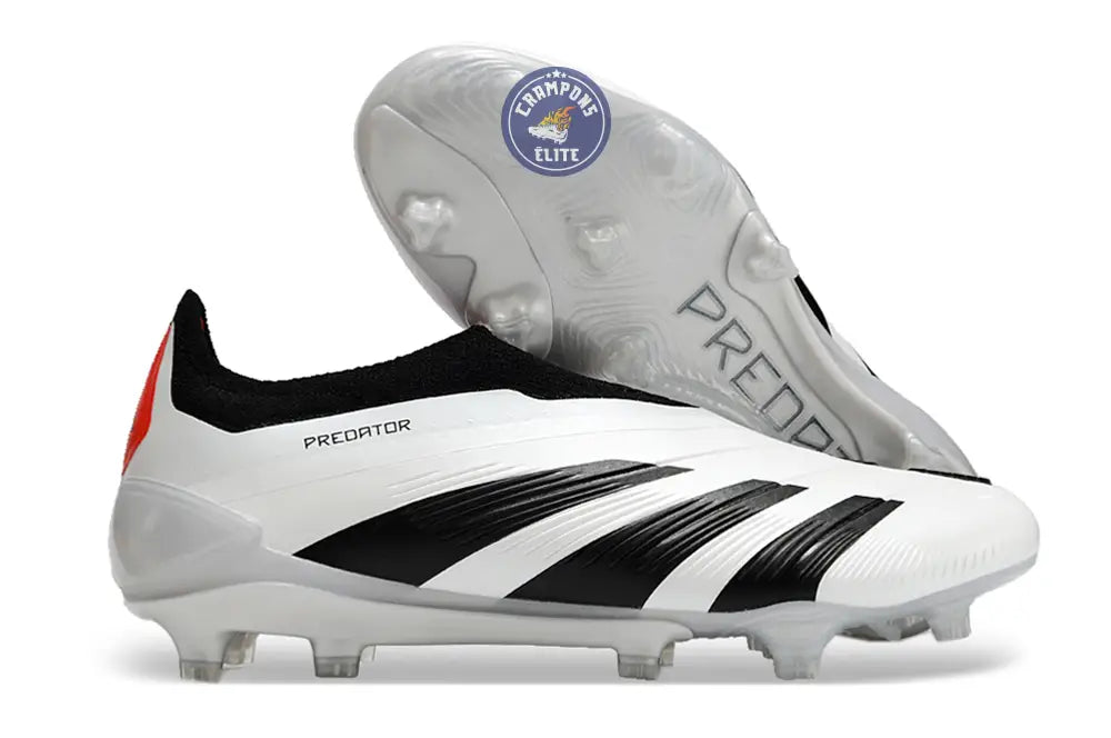 Predator 24 Elite Laceless FG Predstrike - Champagne/Noir/Rouge