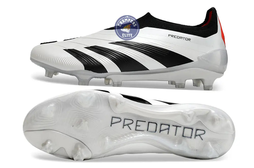 Predator 24 Elite Laceless FG Predstrike - Champagne/Noir/Rouge – Image 2