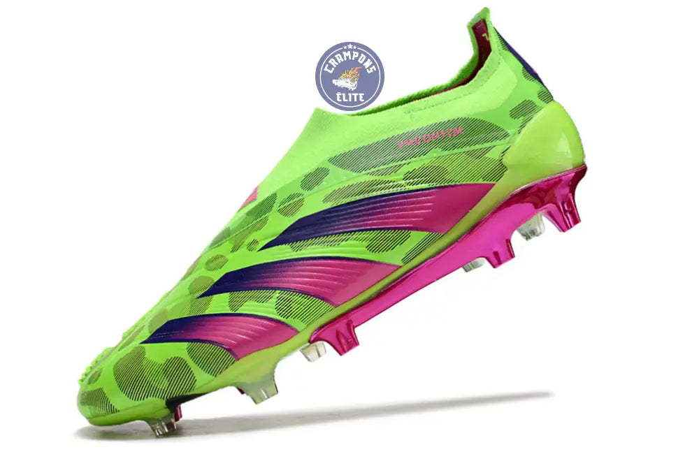 Predator 24 Elite Laceless FG Predstrike - Generation Pred - Vert/Rose – Image 4