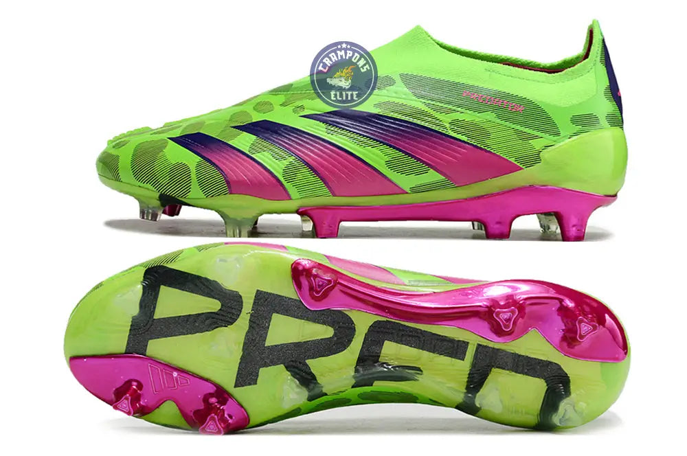 Predator 24 Elite Laceless FG Predstrike - Generation Pred - Vert/Rose – Image 3