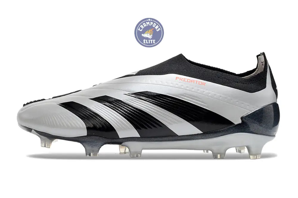 Predator 24 Elite Laceless FG Predstrike - Gris/Noir – Image 2