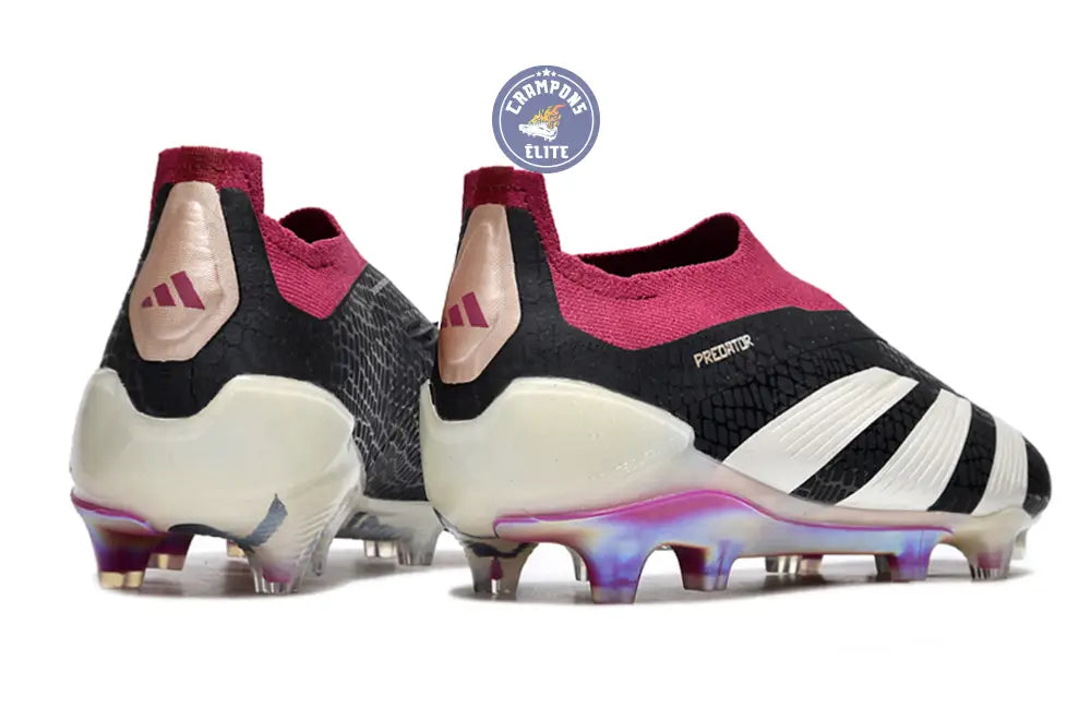 Predator 24 Elite Laceless FG Predstrike - Noir/Blanc/Legacy Burgundy – Image 7