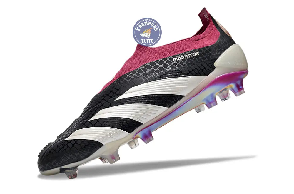 Predator 24 Elite Laceless FG Predstrike - Noir/Blanc/Legacy Burgundy – Image 5