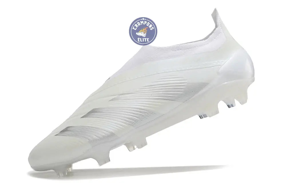 Predator 24 Elite Laceless FG Predstrike - Pearlized - Blanc – Image 4