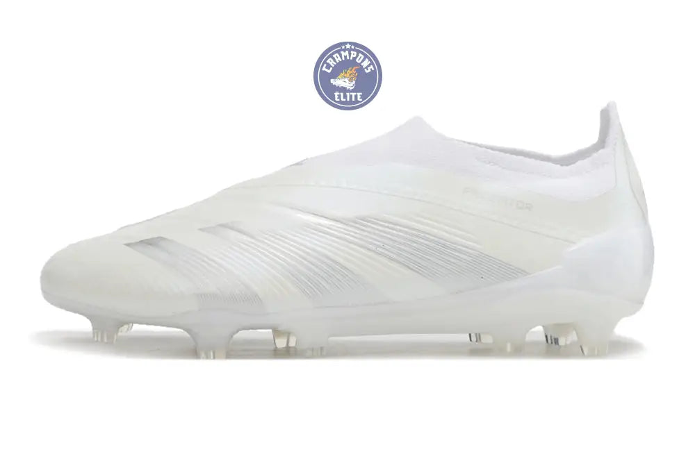 Predator 24 Elite Laceless FG Predstrike - Pearlized - Blanc – Image 7