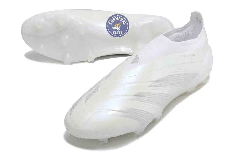 Predator 24 Elite Laceless FG Predstrike - Pearlized - Blanc – Image 2