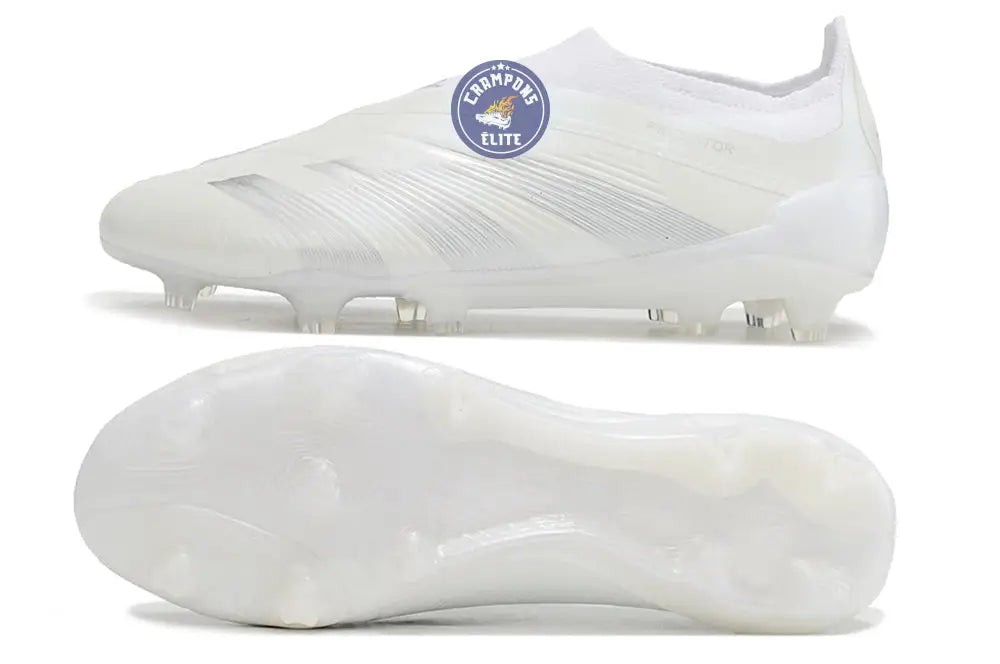 Predator 24 Elite Laceless FG Predstrike - Pearlized - Blanc – Image 3