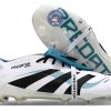 Predator 25 Elite Fold-over Tongue FG Blanc/Noir/Turquoise