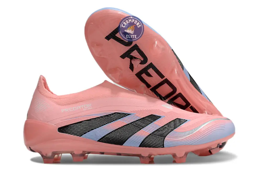Predator 25 Elite Laceless FG Beckham - Rose/Bleu/Noir/Argent