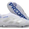 Predator 25 Elite Laceless FG Polar Victory - Blanc/Argenté/Bleu