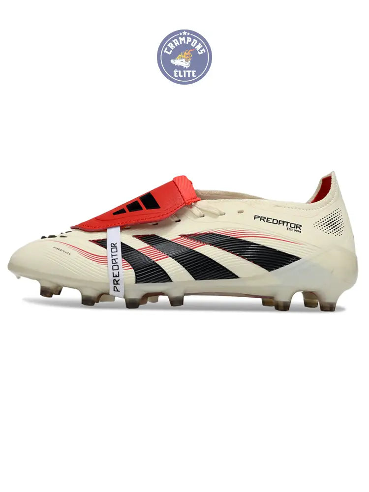 Predator Elite Fold-over Tongue AG Champagne - Blanc/Noir/Pure Ruby – Image 5