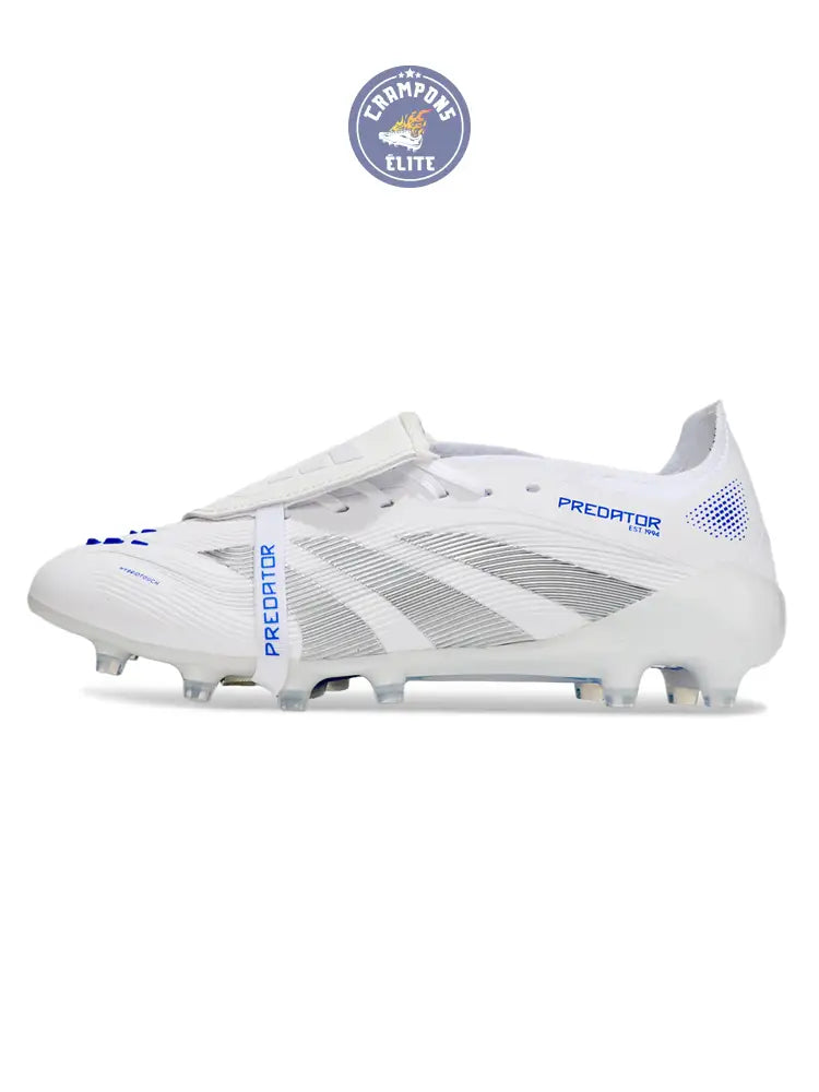 Predator Elite Fold-over Tongue AG Polar Victory - Blanc/Argenté/Bleu – Image 5